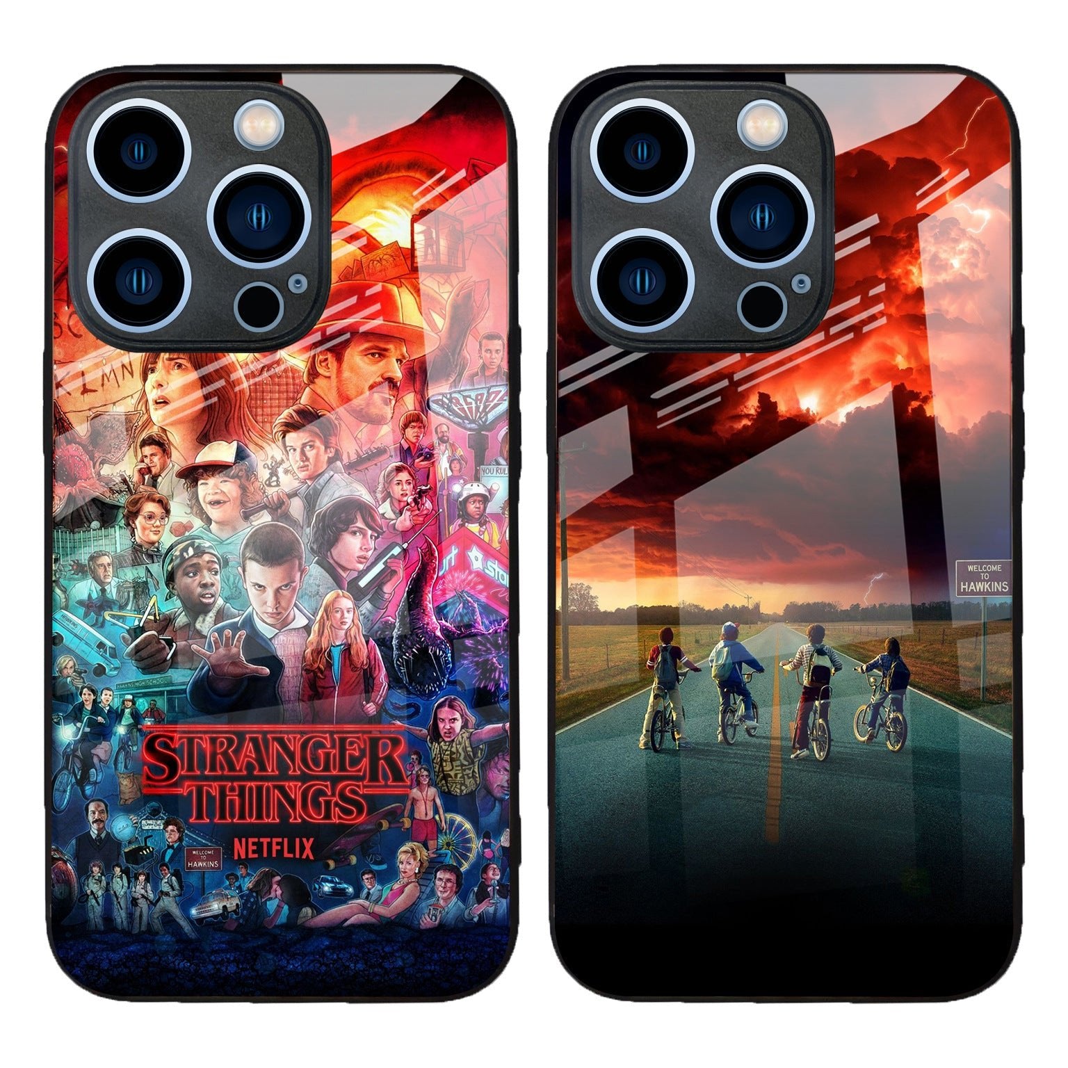 Coque iPhone Stranger Things en Verre Premium – Protection Élégante & Design Unique - Shopbyshopima
